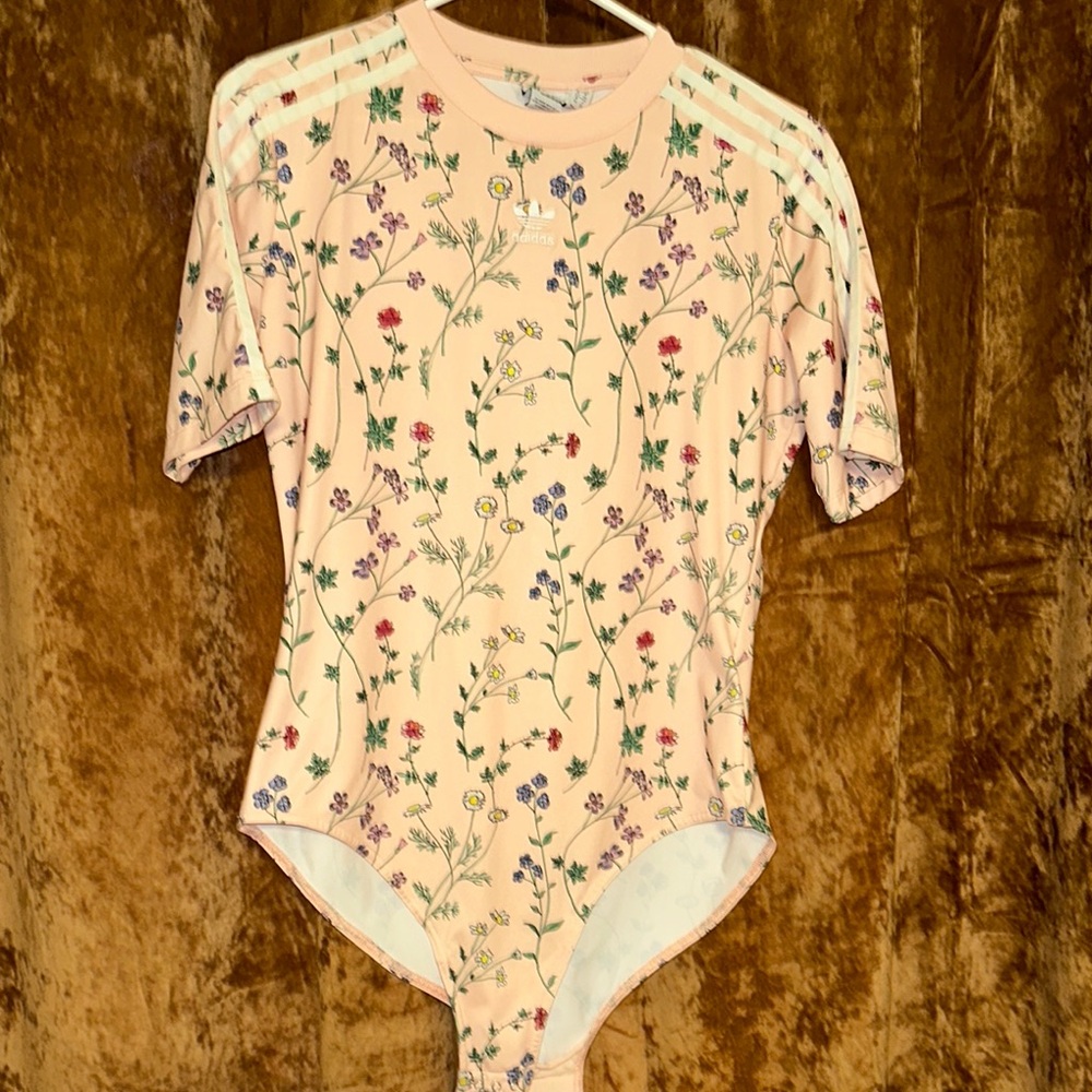 Floral Bodysuit with Stripes unique